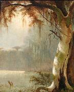 Joseph Rusling Meeker Lake Maurepas Bayou oil painting